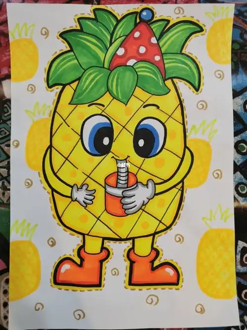 水果系列简笔画儿童画