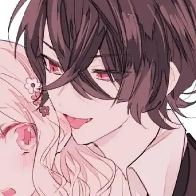 高清卡通超萌超甜的情头一人一半图片_情侣头像_美头网