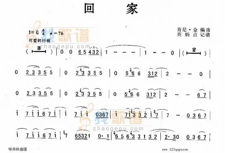 展开全部 萨克斯的曲子《回家》你看看,是不是