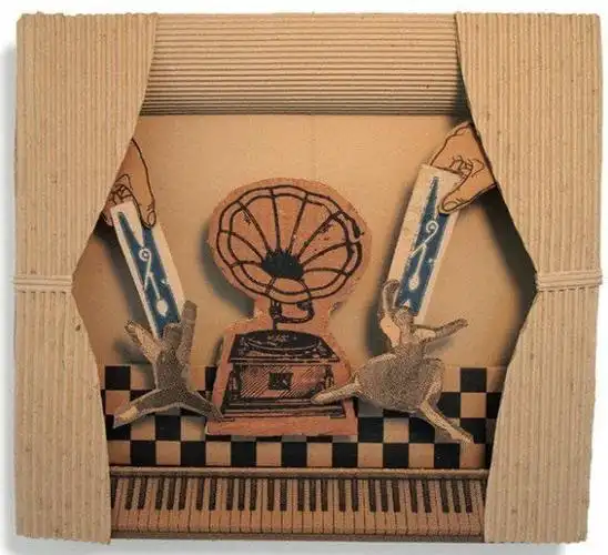 今天给大家带来的手工是一组非常精美的手工硬纸板卡纸做的diy制品