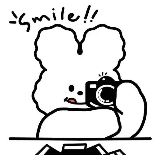 简约手绘小熊头像