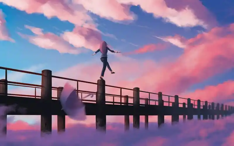 二次元插画高清电脑桌面壁纸_卡通动漫_壁纸下载_美桌网