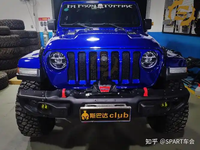 深圳斯巴达改装牧马人jl妖姬蓝2.5寸升高案例