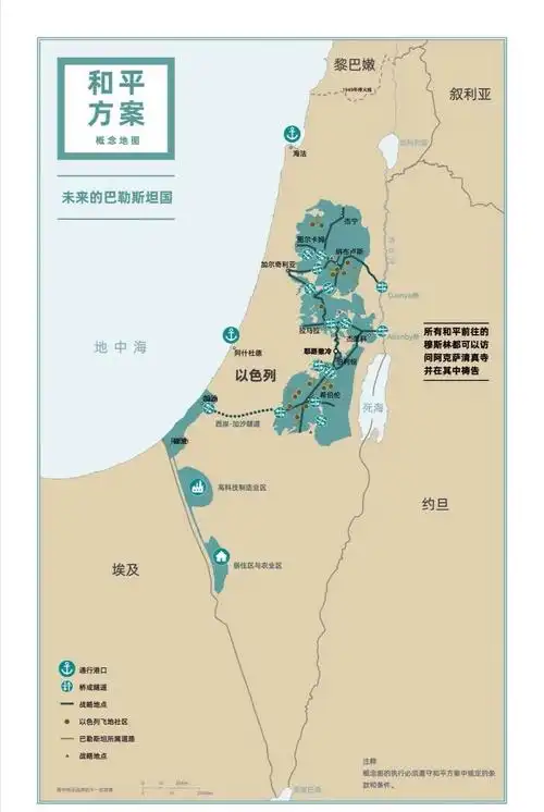 以色列和巴勒斯坦实际控制领土对比图(完整版)