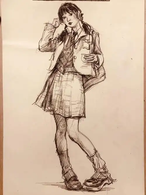 速写60天挑战赛  #速写人物  #速写  #形体  #优美形体  #寻找小红书