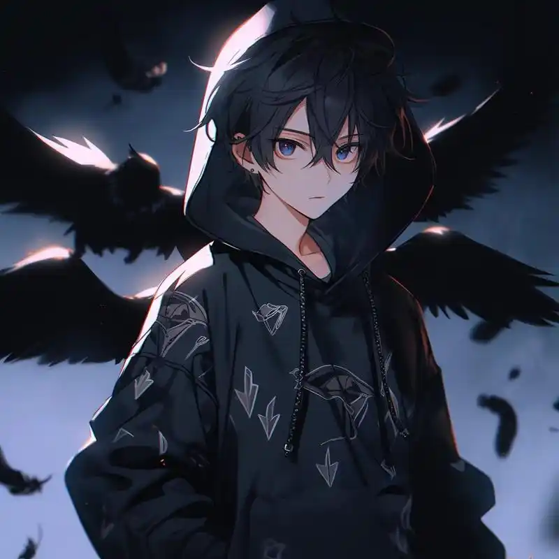 动漫头像|黑发男头(2)