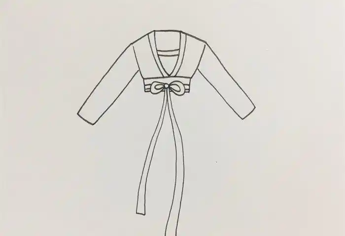 古装裙子画法_简笔画教程_简笔画大全