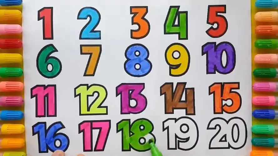 七月与安利 超级体验官 【教孩子写1—20数字并涂色】简单的阿拉伯