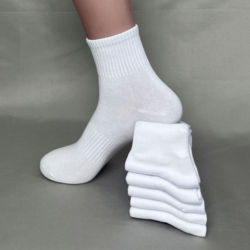 四季男士袜子白色防臭棉袜中筒运动袜短袜篮球袜吸汗袜不起球包邮