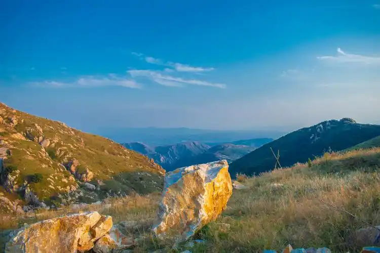 晴空的边境万里无云天很清
