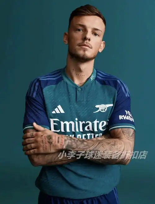 阿森纳球衣41号赖斯2324第二客场厄德高球员版足球服哈弗茨萨卡