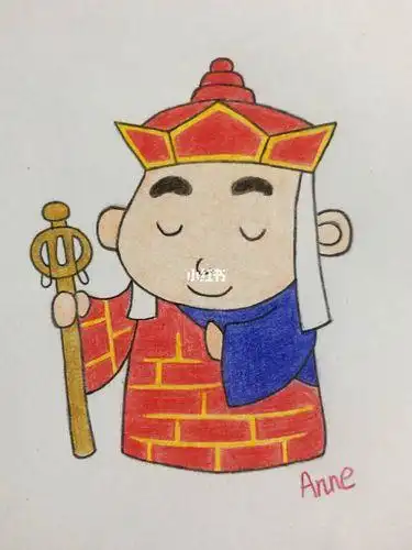 唐僧彩铅简笔画视频