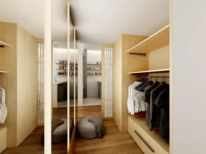 居室衣帽间装修效果图 日式一居装修餐厅效果图 日式一居装修衣柜图片