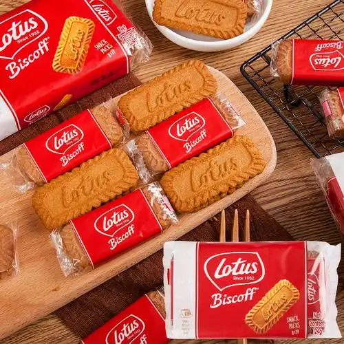 焦糖饼干lotus比利时进口饼干小包装早餐整箱网红零食和情缤咖时