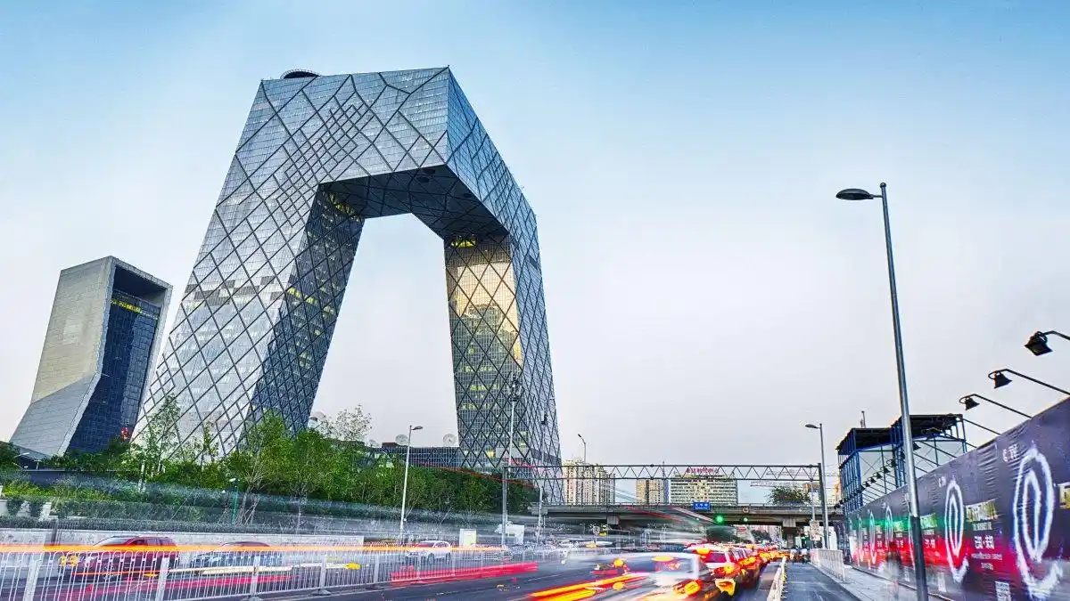 中国北京中央电视台总部大楼图片