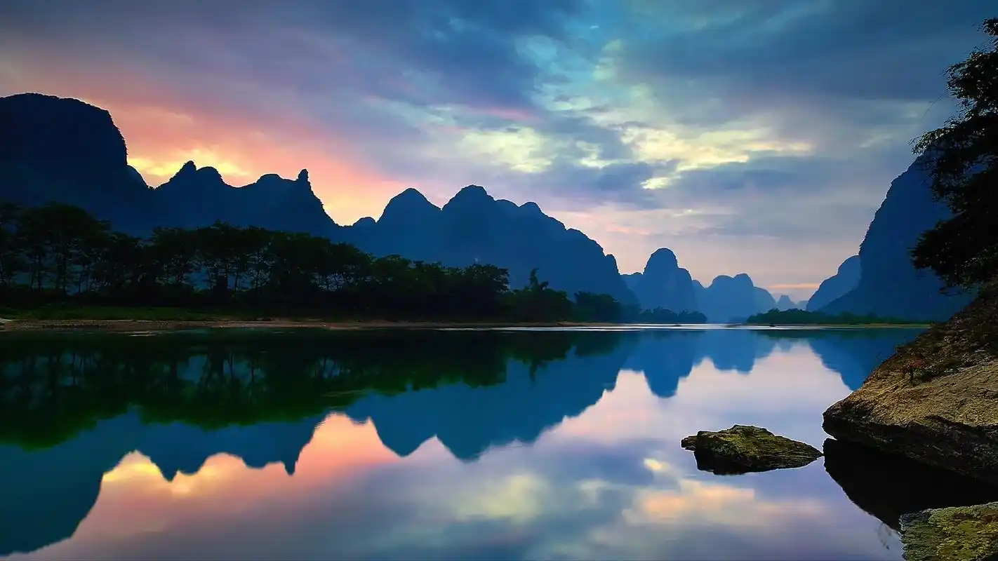 自然壁纸,风景,湖泊,山水,自然,风景,电脑壁纸,壁纸静谧之美