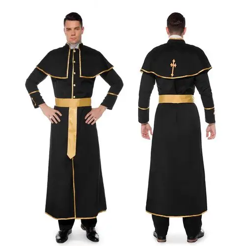 万圣节成人耶稣服装教会服传教士牧师服神父修女玛利亚连衣裙短裙