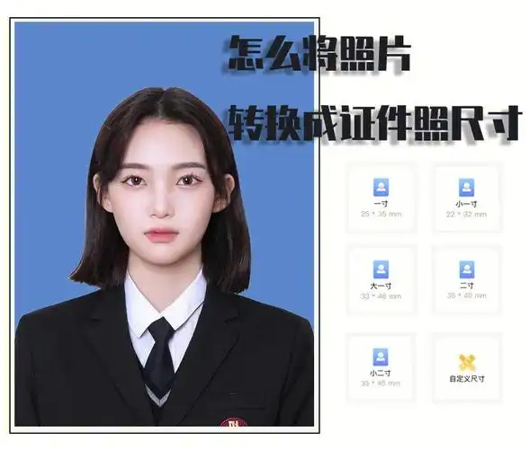 怎么将照片转换成证件照尺寸一寸两寸
