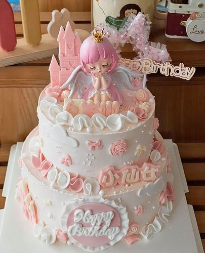 成都同城配送儿童女孩冰雪奇缘艾莎公主网红翻糖动物奶油生日蛋糕