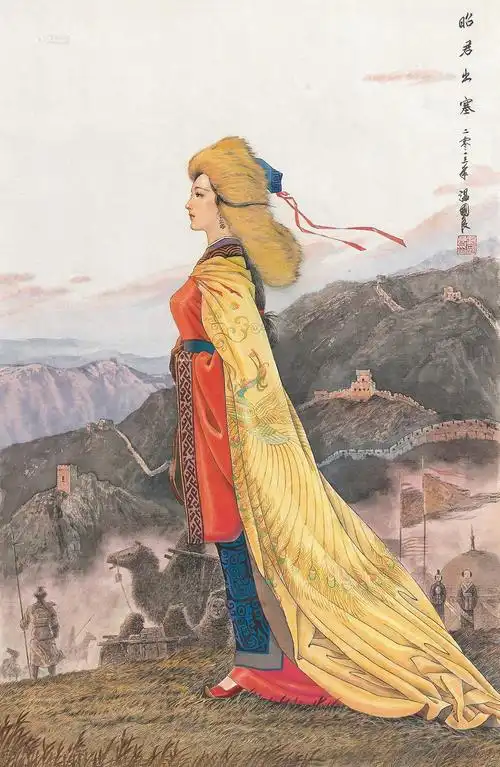 01972013年作昭君出塞立轴设色纸本