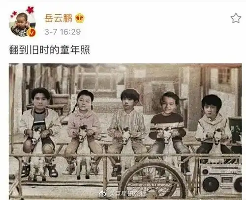 岳云鹏自己p的童年照