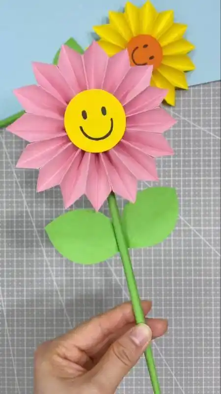 手工制作#美丽的太阳花,向阳而生