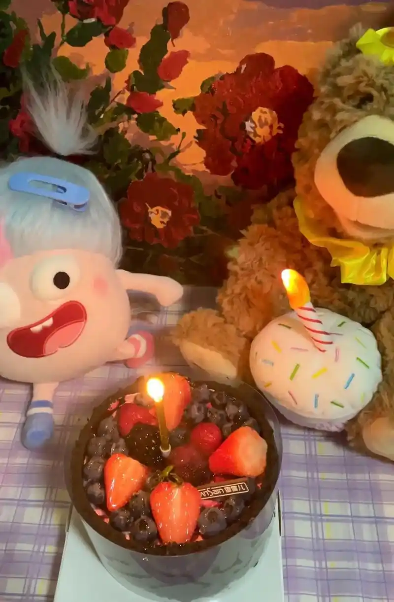 过生日啦.过了25感觉时间飞快马上要开始奔三了555 我也收 - 抖音