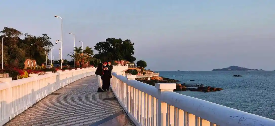 厦门环岛路,夕阳