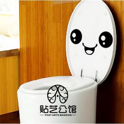 m韩式风格墙贴纸表情玻璃马桶盖家具橱柜桌椅装饰 p-047 呵呵