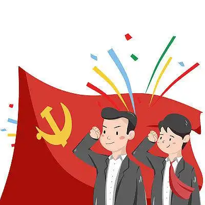 建军节建党日宣誓人物素材元素