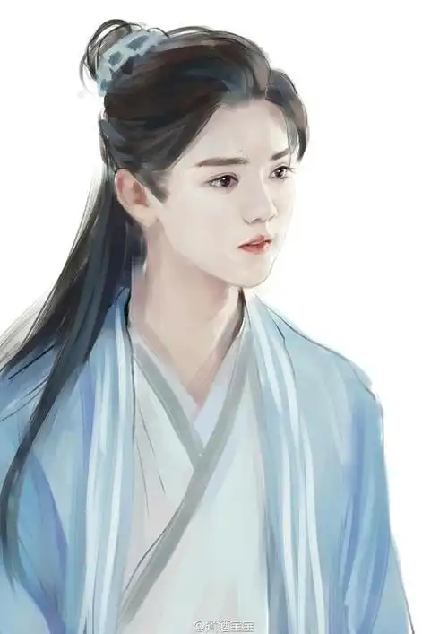 男星古装手绘图鹿晗唯美罗云熙盛世美颜王凯看了让人心疼