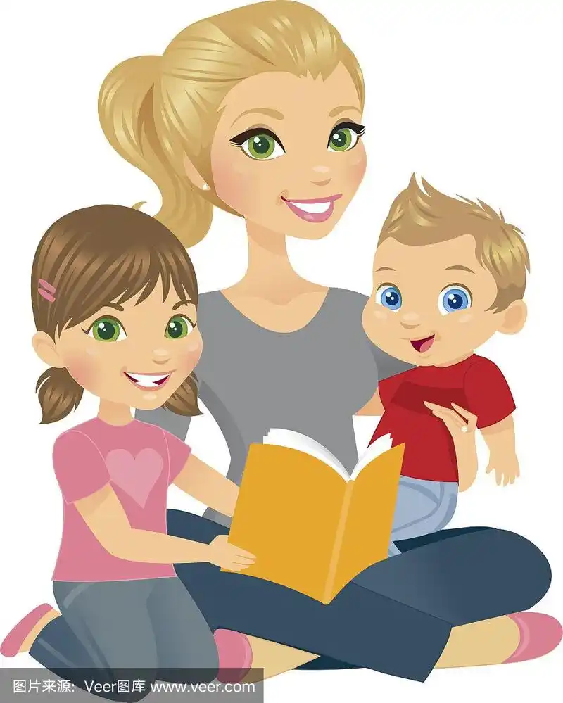 妈妈和两个孩子