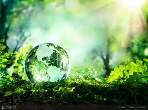 大自然里的小水滴透明地球高清图片 - 素材中国16素材网