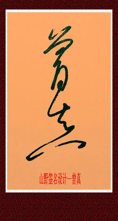 艺术签名(图片)name 曾真