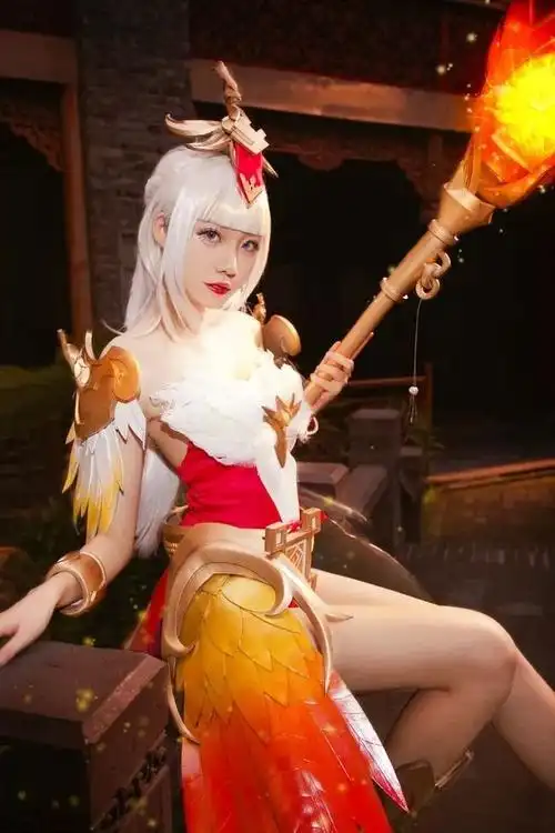 王者荣耀王昭君cos:肉装长腿公主凤凰于飞