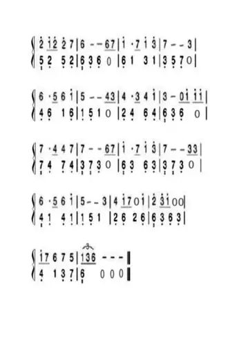 求一份天空之城钢琴版简谱,带指法,最好是初学者也可以弹会的那种