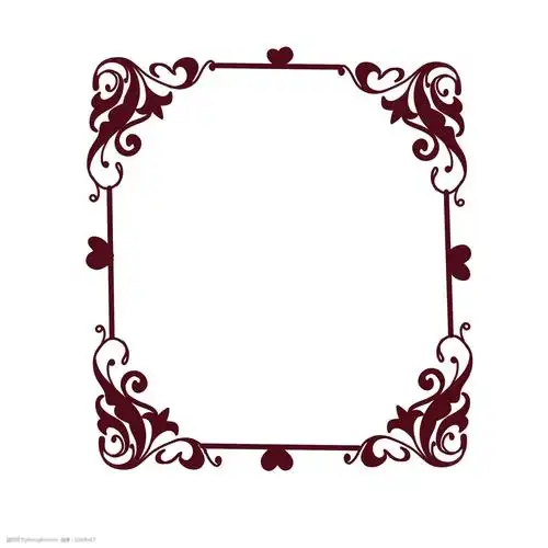 红色的边框 欧式边框 底纹边框 漂亮的边框 创意边框 立体边框 精美