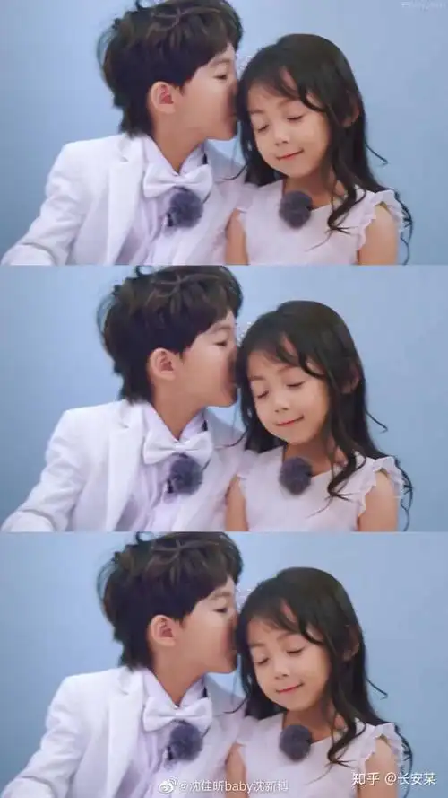 汉服—— (以上图片来自于沈爸微博@沈佳昕baby沈新博和@我们长大了