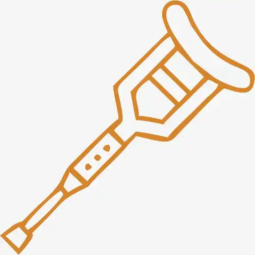 残疾人用的卡通拐棍