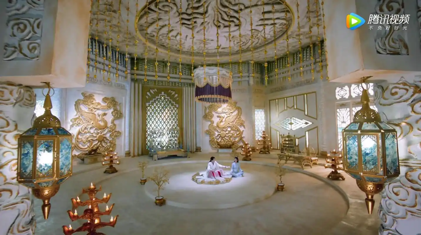 一起来参观下香蜜沉沉烬如霜中的栖梧宫,留梓池真是风景如画