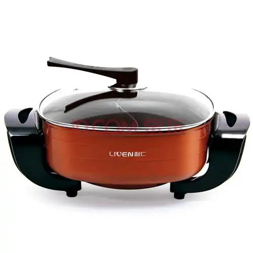 利仁(liven)hg-301by 电火锅 鸳鸯锅方型大4l多功能电热锅电煮锅