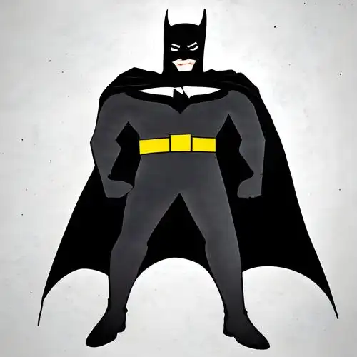 蝙蝠侠简笔画图片