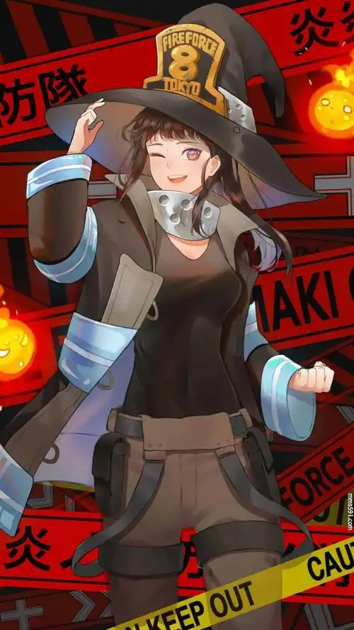 炎炎消防队控火妖魔茉希尾濑maki oze高清手机壁纸图片集(7)