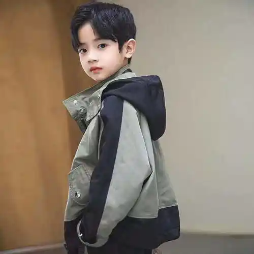 童男童外套2021新款春秋款洋气中大童帅气男孩春装儿童韩版潮