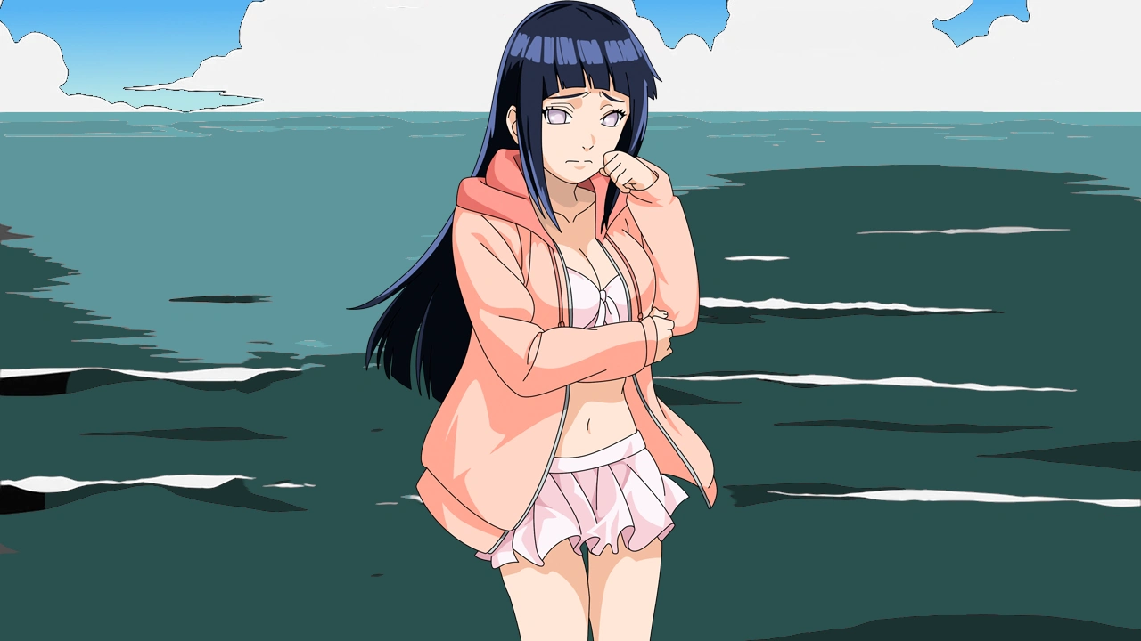 火影忍者:雏田新造型你喜欢吗?泳装太美,第五张身材我给满分!