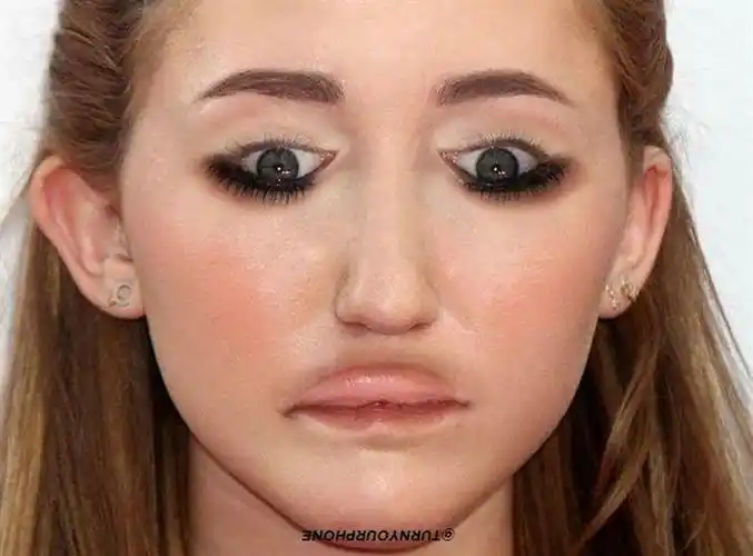 倒过来看吓人照片