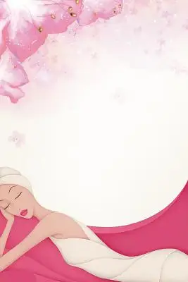 背景美容护肤粉色唯美花瓣浪漫质感绸缎化妆品展板背景粉色夏日彩妆