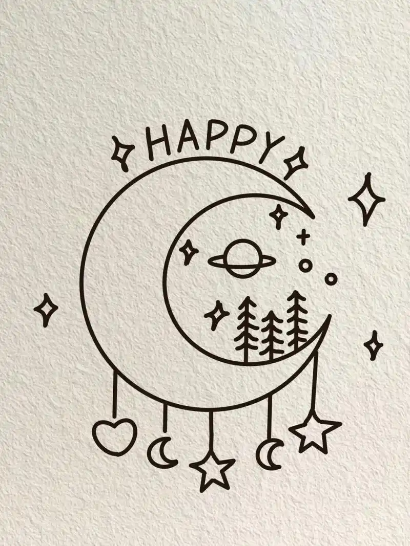 简笔画# #治愈系漫画# #画个简笔画# #儿童简笔画# #简笔画教程