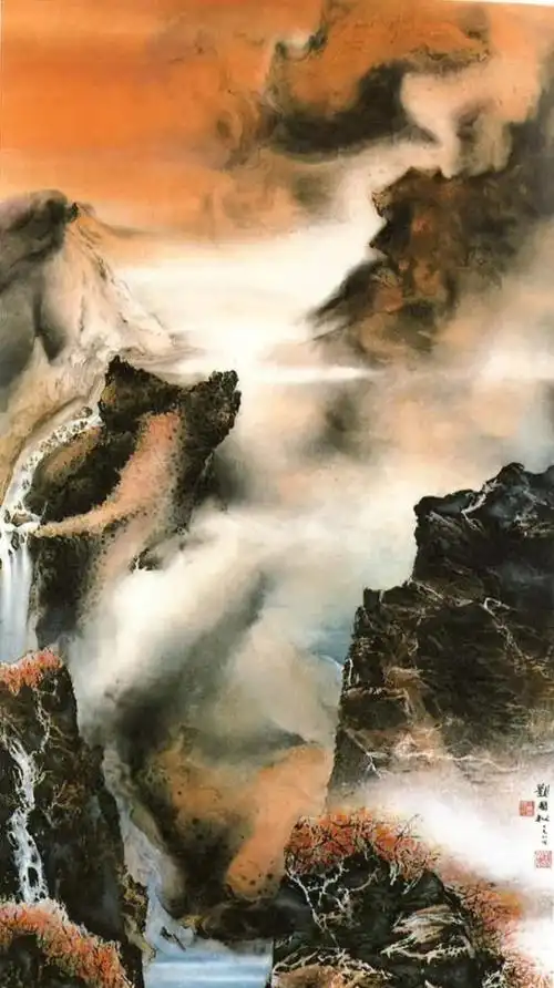 现代水墨之父刘国松中国画不能全盘西化他的画墨气淋漓绝妙