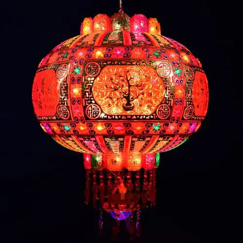 灯笼经典彩色福临门福字水晶乔迁户外阳台台大灯笼